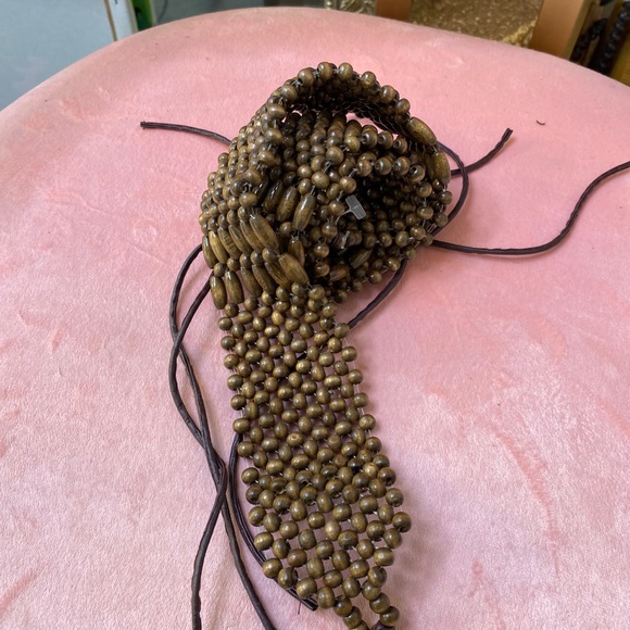Vintage hand beaded belt, made in Bangladesh